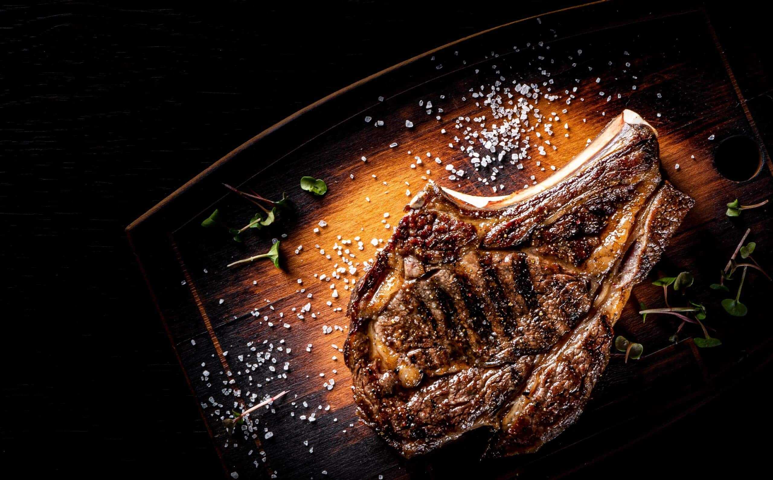 Bone-in Ribeye - Grainfed Bone-in Ribeye - Grainfed 400-600 g - Billede 1