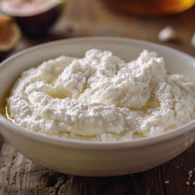 Økologisk frisk ricotta gourmet – 1 kg bøtte med mild og cremet ost