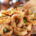Panerede blæksprutte ringe – 2000g sprøde calamari