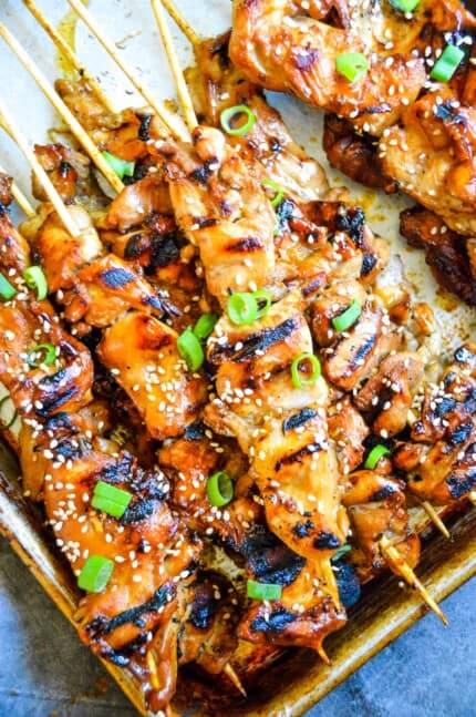 Grillede kyllingespyd med teriyaki – 45 stk. 1350 g