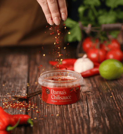 Chilisauce 175 g med tomat, chili og hvidløg – krydret sauce til grillmad og kebab